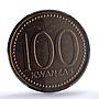 Angola 100 kwanzas Peoples Republic KM-92 Genuine AU PCGS copper coin 1991