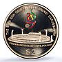 Brunei 2 dollars Sea Games Bolkiah Stadium KM-71 PR 69 PCGS CuNi coin 1999