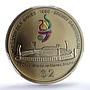 Brunei 2 dollars Sea Games Bolkiah Stadium KM-71 PR 69 PCGS CuNi coin 1999