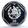 Guatemala 50 quetzales Guacamaya Piefort PE X-P6 Bird PR64 PCGS silver coin 1995