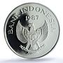 Indonesia 10000 rupiah Babi Rusa KM-45 Wildlife Pig PR 69 PCGS silver coin 1987