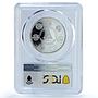 Nicaragua 10 cordobas Ibero-American Railways KM-133 Train PR 70 PCGS coin 2020
