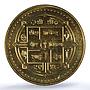 Nepal 100 rupees Lord Buddha KM-1157 Religion MS 68 PCGS brass coin 2001