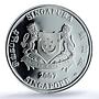 Singapore 2 dollars Independence KM-193a Anniversary Flag PR70 PCGS Ag coin 2007