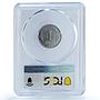 Tunisia 1 millim FAO KM-349 Food Day MS 65 PCGS aluminum coin 1999