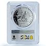 Ethiopia 5 dollars Emperor Theodros II KM-48 PR 65 PCGS silver coin 1972
