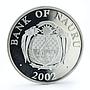 Nauru 10 dollars Brandenburg Gate silver coin 2002