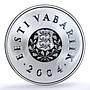 Estonia 10 krooni National Flag Coloured KM-40 PR 70 PCGS silver coin 2004