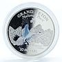 Cook Islands 10 dollars National Park Grand Teton silver coin 1998