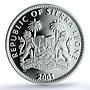 Sierra Leone 10 dollars Lion Coloured KM-246.1 Cat PR 69 PCGS silver coin 2001