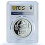 Mongolia 1000 togrog Chinggis Khan KM-333.1 History PR 70 PCGS silver coin 2014