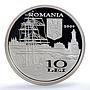 Romania 10 lei Constanta Port KM-256 Industry Ship PR 70 PCGS silver coin 2009