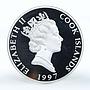 Cook Islands 10 dollars National Park Theodore Roosevelt silver coin 1997