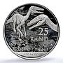 South Africa 25 rand Coelophysis KM-734 Dinosaurs MS 70 PCGS silver coin 2020