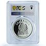 Tanzania 1000 shillings Vulture KM-67 Fauna Bird PR 70 PCGS silver coin 2014