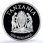 Tanzania 1000 shillings Vulture KM-67 Fauna Bird PR 70 PCGS silver coin 2014