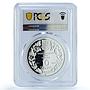 Ukraine 10 hryvnias Black Vulture KM-516 Fauna Bird PR 70 PCGS silver coin 2008