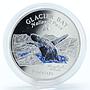Cook Islands 10 dollars National Park Glacier Bay silver coin 1997