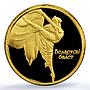 Belarus 10 roubles Ballet Ballerina KM-129 Culture Art PR 70 PCGS gold coin 2005