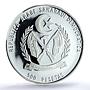 Saharawi 500 pesetas Cheetah Coloured KM-29 Fauna Cat PR70 PCGS silver coin 1996