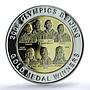 Jamaica 100 dollars Gold Medal Winners KM-201 Beijing PR69 PCGS silver coin 2008