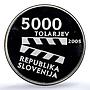 Slovenia 5000 tolarjev Slovene Film KM-62 Cinema Art PR 69 PCGS silver coin 2005