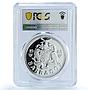 Barbados 10 dollars Elizabeth II KM-36a Pelican Bird PR 69 PCGS silver coin 1983