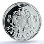 Barbados 10 dollars Elizabeth II KM-36a Pelican Bird PR 69 PCGS silver coin 1983
