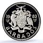 Barbados 10 cents Elizabeth II KM-12 Gull Bird PR 70 PCGS CuNi coin 1983