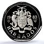 Barbados 1 dollar Elizabeth II KM-14 Fish PR 70 PCGS CuNi coin 1983