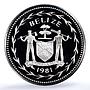 Belize 1 dollar Elizabeth II KM-43a Parrot Bird PR 70 PCGS silver coin 1981