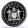 Belize 1 dollar Elizabeth II KM-43a Parrot Bird PR 70 PCGS silver coin 1979