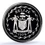 Belize 10 dollars Elizabeth II KM-57a Jabirus Birds PR 70 PCGS silver coin 1979