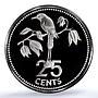 Belize 25 cents Elizabeth II KM-49a Motmot Bird PR 69 PCGS silver coin 1979