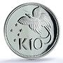 Papua New Guinea 10 kina Elizabeth II KM-8a Bird PR 69 PCGS silver coin 1983