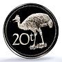 Papua New Guinea 20 toea Elizabeth II KM-5 Cassowary PR 70 PCGS CuNi coin 1983