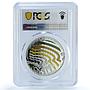 Armenia 1000 dram Camomille KM-21 Flora FLower PR 69 PCGS silver coin 2010