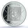 Lithuania 50 litu Artillery KM-121 History Military PR 69 PCGS silver coin 2000