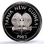 Papua New Guinea 5 kina Central Bank KM-23a Building PR 69 PCGS silver coin 1983