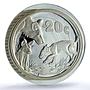 South Africa 20 cents Wild Dog KM-322 Wildlife Fauna PR 69 PCGS silver coin 2005
