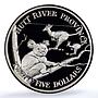Hutt River 25 dollars America Cup Ship Clipper Koala PR 69 PCGS silver coin 1987