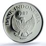 Indonesia 10000 rupiah Babi Rusa KM-45 Wildlife Pig PR 69 PCGS silver coin 1987