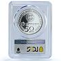 Romania 10 lei IMF Monetary Fund World Bank KM-504 PR 69 PCGS silver coin 2022