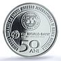 Romania 10 lei IMF Monetary Fund World Bank KM-504 PR 69 PCGS silver coin 2022