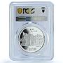 Taiwan 100 dollars Year Rooster Y#578 Lunar Calendar PR 69 PCGS silver coin 2005