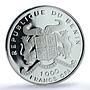 Benin 1000 francs Panthera Coloured KM-19 Fauna Cat PR 69 PCGS silver coin 1996