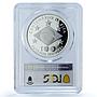 Brazil 2 reais FIFA Centennial KM-666 Sports Football PR69 PCGS silver coin 2004