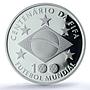 Brazil 2 reais FIFA Centennial KM-666 Sports Football PR69 PCGS silver coin 2004