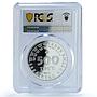 Kazakhstan 500 tenge Bustard KM-53 Fauna Bird PR 68 PCGS silver coin 2003oin 20