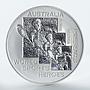 Australia World Sports Heroes Boris Becker silver token 1991